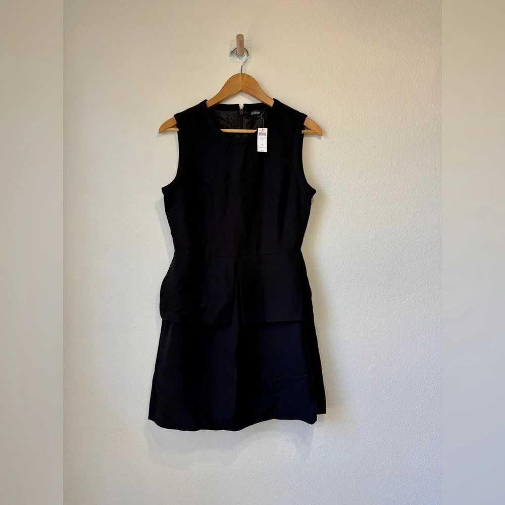 Kate Spade Saturday Sleeveless Peplum Dress Black Size 6 NWT - Picture 3 of 7